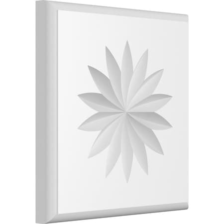 Ekena Millwork Standard Sedgwick Flower Rosette With Rounded Edge, 5"W x 5"H x 1/2"P ROSP050X050X050SDG11